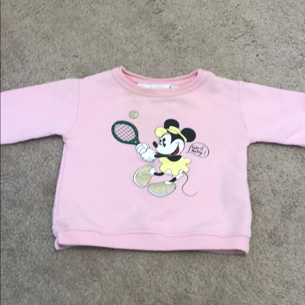 Zara Disney Baby Minnie Mouse Sweatshirt